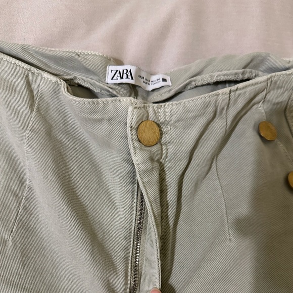 Zara Wide Leg Crop Pant - Picture 2 of 4